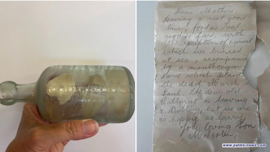 بعد أكثر من قرن.. العثور على رسائل جنديين من الحرب العالمية الأولى داخل زجاجة على شاطئ أسترالي